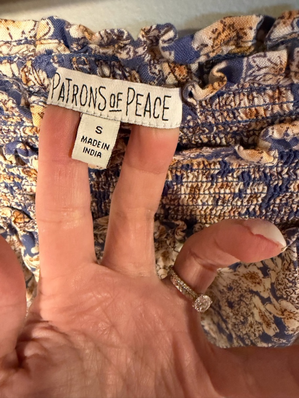Patrons of Peace Floral Wide Leg Pants Small Boho Flowy XS/S - Picture 2 of 5